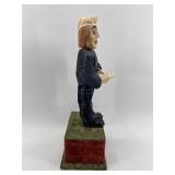 Vintage Animated Music Box with Artisan Puppet