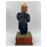 Vintage Animated Music Box with Artisan Puppet