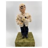 Vintage Animated Music Box Figure on Decorative Base