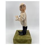 Vintage Animated Music Box Figure on Decorative Base