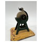 Collection of Vintage Tin Toys: Fleischmann Grinding Stones and Tom and Dick Railroad Handcar