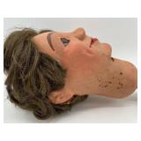 Vintage Len Insull Jr. Ventriloquist Doll Head with Mechanism