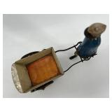 Vintage Lehmann Tap Tap Tin Wind-Up Toy with Cart