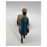 Vintage Lehmann Tap Tap Tin Wind-Up Toy with Cart