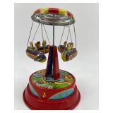 Schylling Rocket Ride Spinning Carousel Tin Lithograph Toy