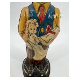 Antique B.O. Plenty Mechanical Tin Litho Wind-Up Toy
