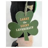 Vintage Larry the Lucky Leprechaun Doll with Irish Theme