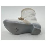 Lladro Miniature Porcelain Cowboy Boot Figurine