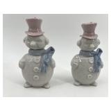 Pair of LladrÃ³ Snowman Figures with Box