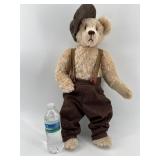 Vintage Patty Gorman Mohair Teddy Bear with Brown Tweed Outfit