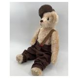 Vintage Patty Gorman Mohair Teddy Bear with Brown Tweed Outfit