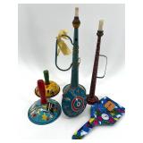 Vintage Antique Tin Noisemaker and Horn Collection