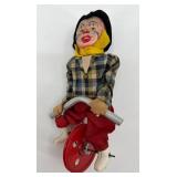 Set of 3 Vintage Clown Tightrope Balancing Figures