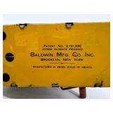 Pair of Vintage Baldwin Mfg Co Inc Tin Toy Chickens