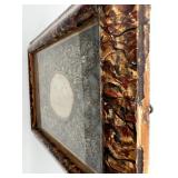 Antique Reliquary with Wax Medallion and Ornate Frame