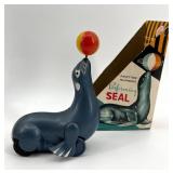 Collection of Vintage Circus Tin Toys: Elephant and Performing Seals