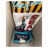 Collection of Vintage Circus Tin Toys: Elephant and Performing Seals