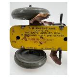 Vintage Tin Wind-Up Toy Monkey Set with Tricycle and Drummer including Kohler