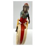 Vintage Tin Wind-Up Toy Monkey Set with Tricycle and Drummer including Kohler