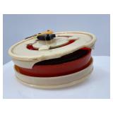 Vintage Tin Wind-Up Toy Monkey Set with Tricycle and Drummer including Kohler