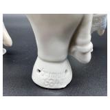 Set of 3 Vintage German Porcelain Half Dolls