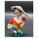 Set of 5 Vintage German Half Dolls Figurines - Made in Japan