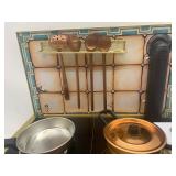 Vintage Tin Litho Schopper Toy Stove - Made in Germany