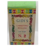 Vintage Sicilian Horse-Drawn Carriage Souvenir with Colorful Feathers