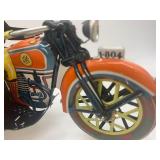 Tin Wind-Up Motorcycle with Sidecar Collectible Toy