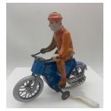 Tin Wind-Up Motorcycle with Sidecar Collectible Toy