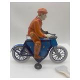 Tin Wind-Up Motorcycle with Sidecar Collectible Toy