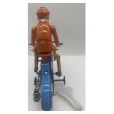 Tin Wind-Up Motorcycle with Sidecar Collectible Toy