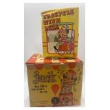 Vintage Jack in the Box Music Toy by Mattel with Original Box, Â Tricycle with Bell NIB