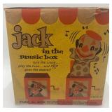 Vintage Jack in the Box Music Toy by Mattel with Original Box, Â Tricycle with Bell NIB