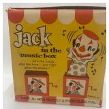 Vintage Jack in the Box Music Toy by Mattel with Original Box, Â Tricycle with Bell NIB