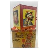 Vintage Jack in the Box Music Toy by Mattel with Original Box, Â Tricycle with Bell NIB