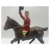 Vintage Hunter Rye Cast Iron Figurine