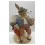 Collection of 3 Rabbit Figurines - Plush and Porcelain