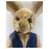 Collection of 3 Rabbit Figurines - Plush and Porcelain