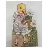 Collection of Vintage Springtime Farm Animal Figurines and Toys