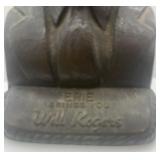 Gene Autry Cowboy Boots Sign with Vintage Davy Crockett Glass, Hopalong Cassidy Mug, and Toy Gun