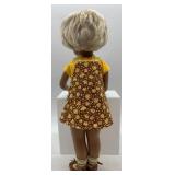 Vintage Sasha Doll with Yellow Floral Dress and Shoes