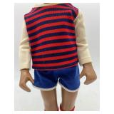 Vintage Sasha Doll with Striped Outfit and Shoes