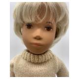 Vintage Blonde Sasha Doll with Cream Sweater and Corduroy Skirt