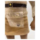 Vintage Blonde Sasha Doll with Cream Sweater and Corduroy Skirt