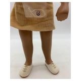 Vintage Blonde Sasha Doll with Cream Sweater and Corduroy Skirt