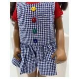 Vintage Sasha Doll with Blue Gingham Dress and Bow