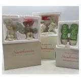 Department 56 Snowbunnies Figurine Set - Shrubs in a Tub, Easter Delivery, and Tweeting Birds