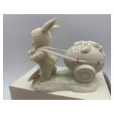 Department 56 Snowbunnies Figurine Set - Shrubs in a Tub, Easter Delivery, and Tweeting Birds