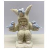 Department 56 Snowbunnies Figurine Set - Shrubs in a Tub, Easter Delivery, and Tweeting Birds